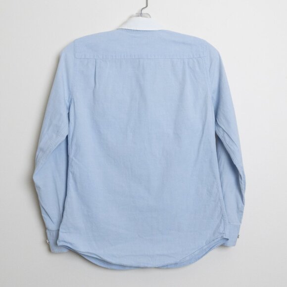Coach Blue Button Front Oxford Shirt Cotton Business Size 0 / XS - Picture 3 of 13